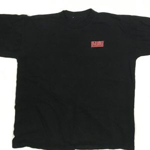 * vintage 1990's pre-owned mens black tshirt with Highlander logo size XL or 2XL